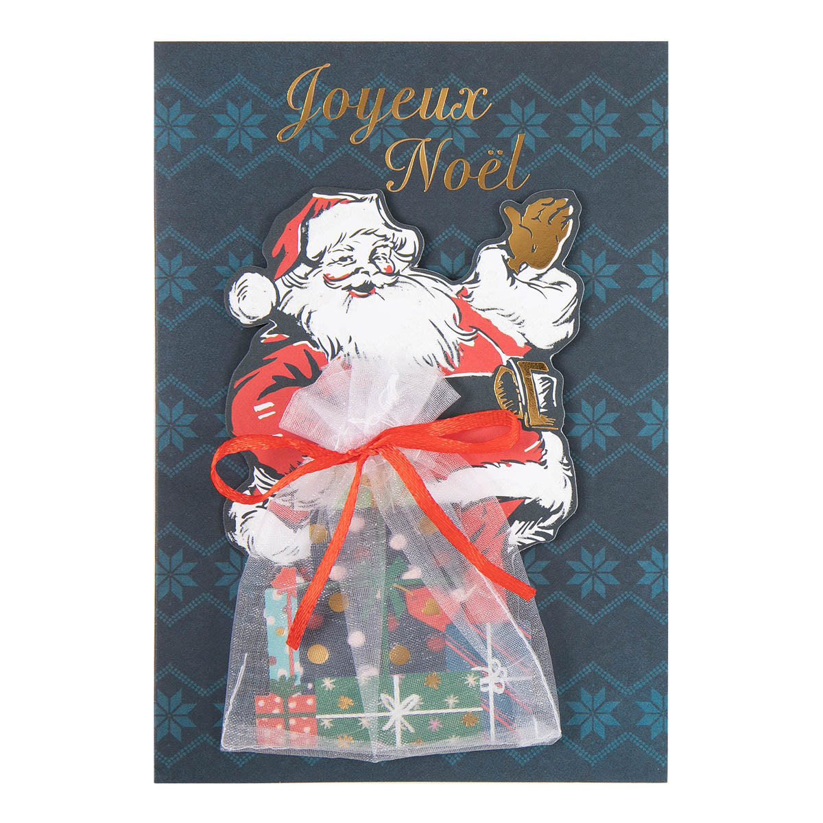 Carte de vœux Signature Hotte Père Noël